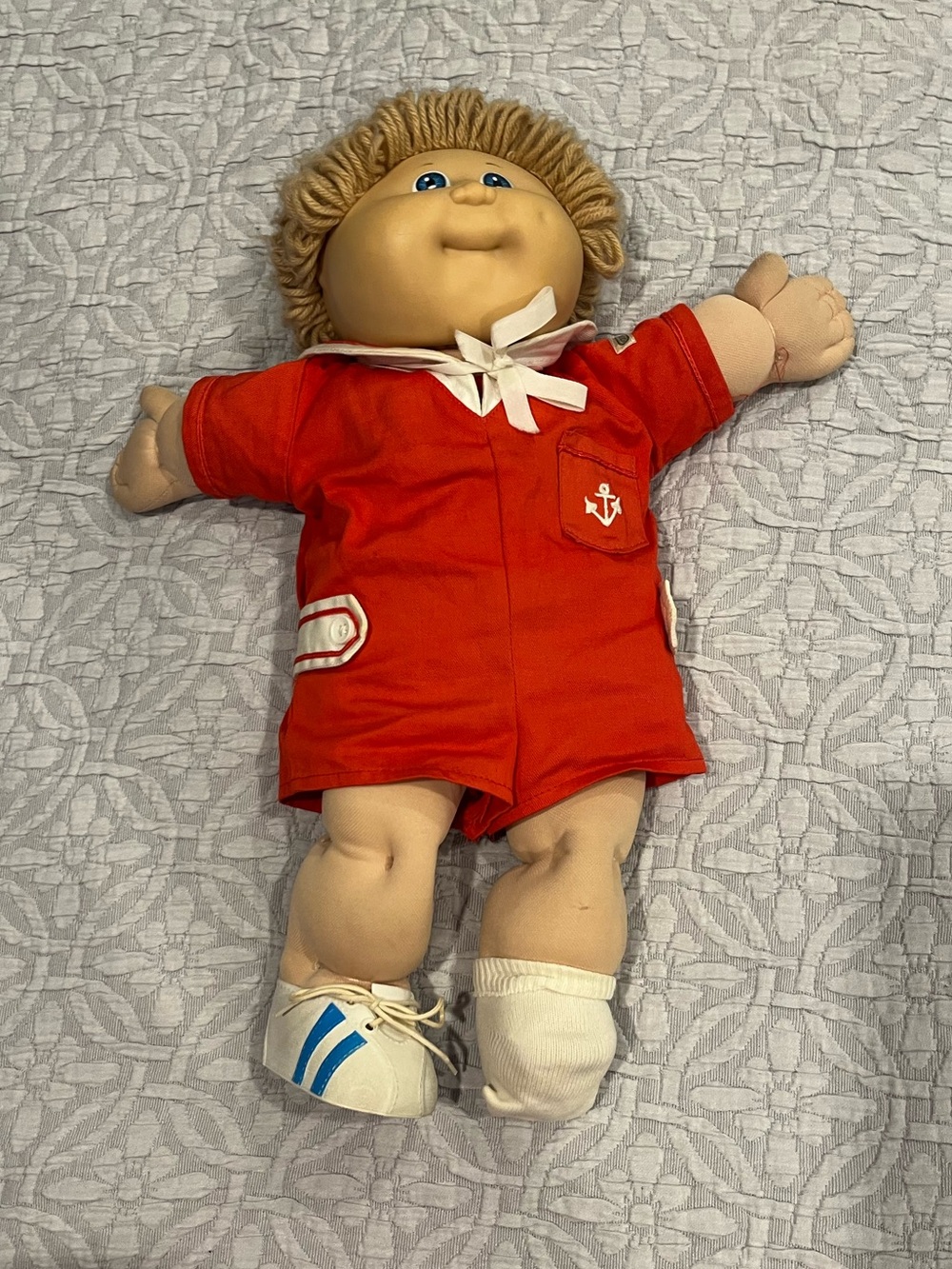Cabbage Patch Kids Vintage Retro 1978-1982 Dirty Blonde Blue Eye Boy Sailor Doll